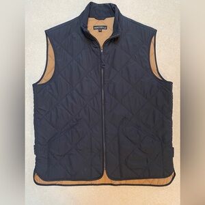 EUC J. Crew Men's Black Quilted Vest Coat